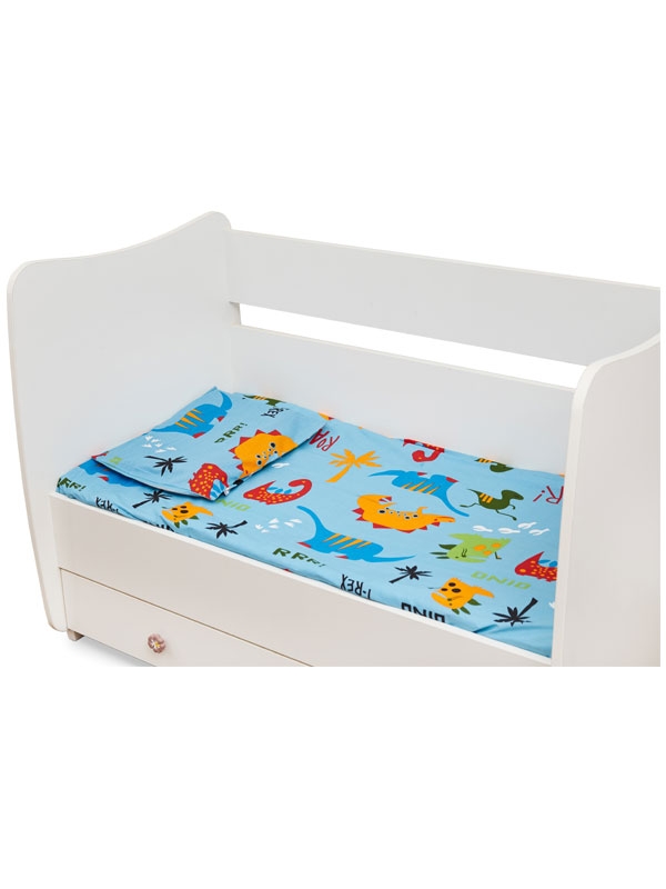 Lenjerie Pat Imprimeu Dinozauri (3pcs) UBS3-BLU UBS3-BLU