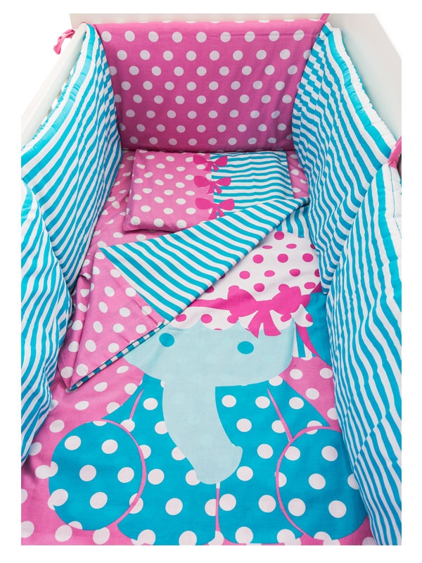 Lenjerie Pat Imprimeu Elefanti (5pcs) UBS5-ELP UBS5-ELP