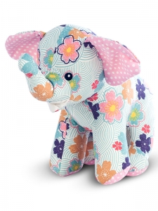 Jucarie Textila Elefant Floral UG-ASN12 UG-ASN12