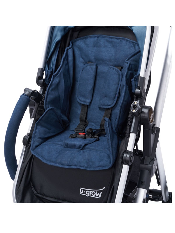 Carucior 2 in 1 reversibil, U-Grow Baby Joy Albastru UGST-31B Carucior 2 in 1 reversibil, U-Grow Baby Joy Albastru UGST-31B