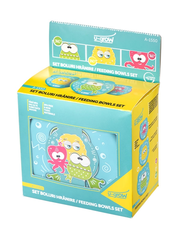 Set 3 boluri cu capac A-1550 A-1550 Set 3 boluri cu capac A-1550 A-1550